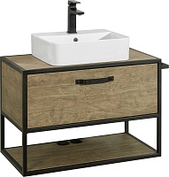 Акватон Тумба под раковину Лофт Фабрик 80 дуб кантри